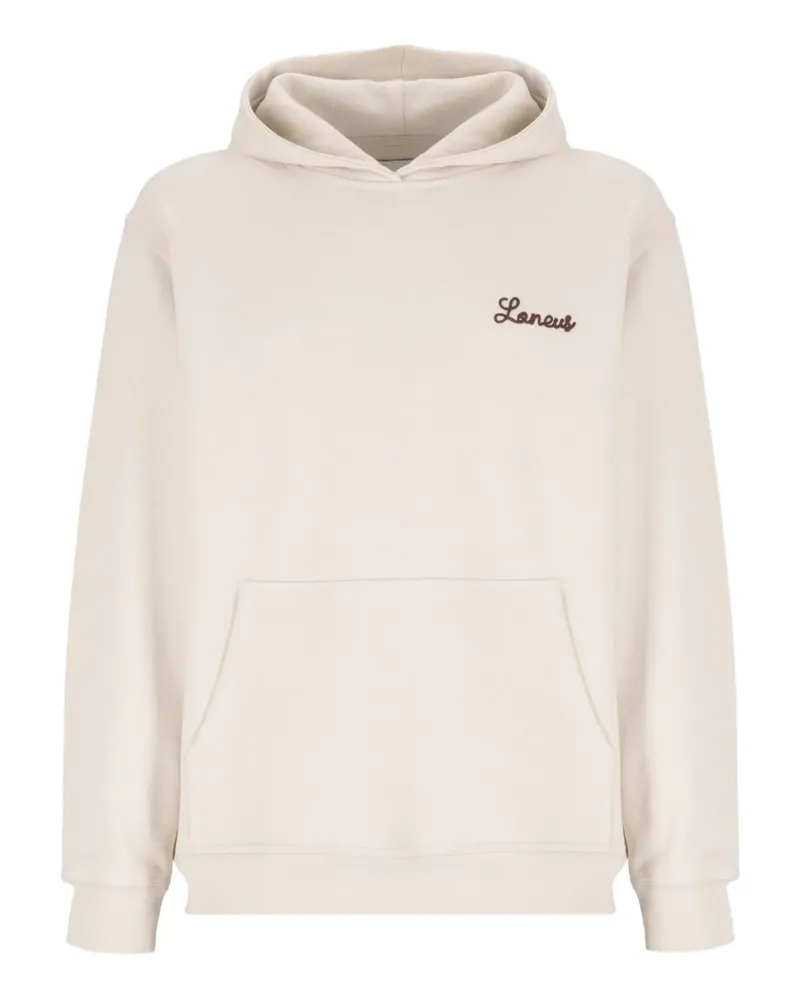 Laneus Hoodie mit Logo-Stickerei - Weiß Weiß
