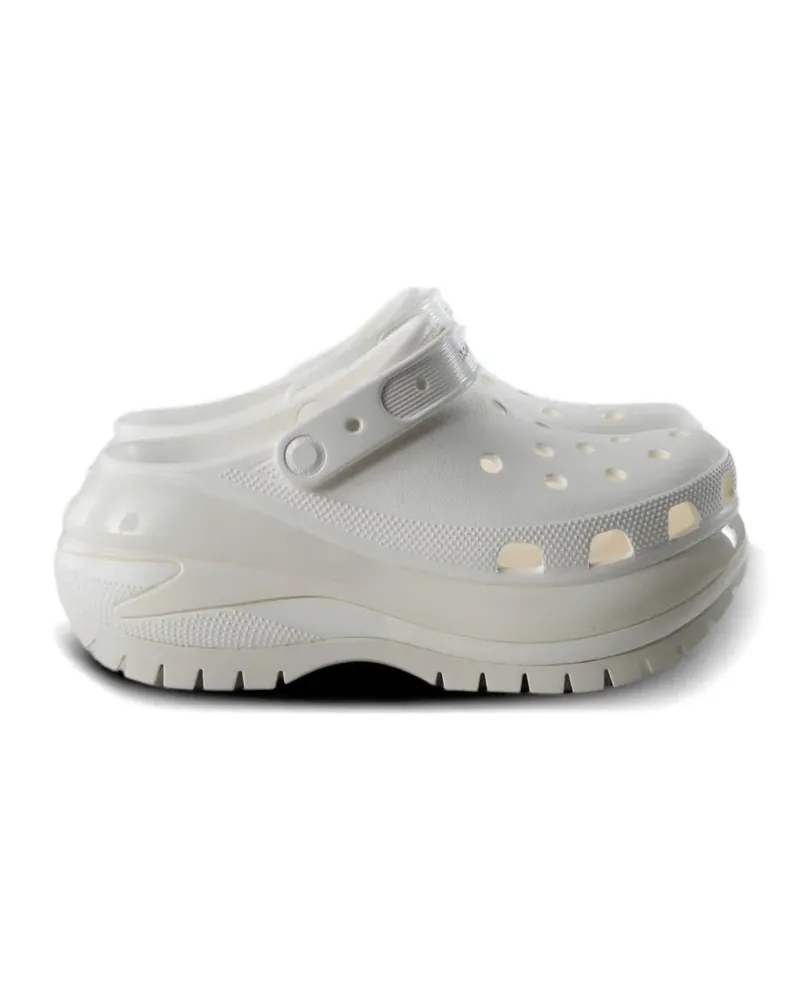 Crocs Mega Crush perforated mules - Weiß Weiß