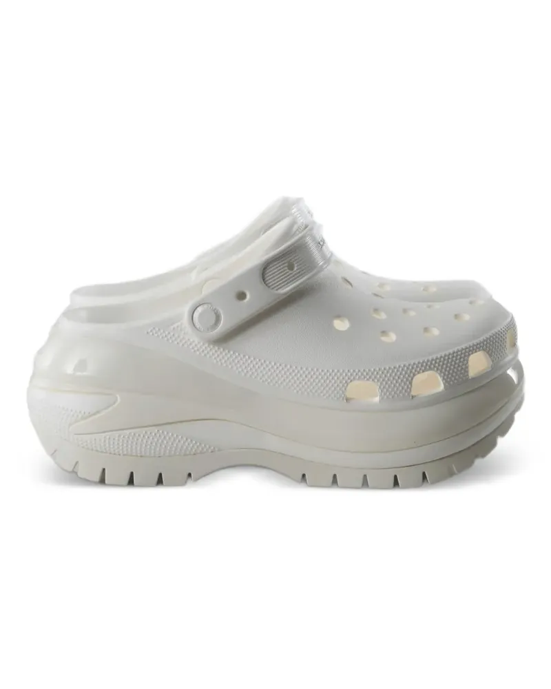 Crocs Mega Crush perforated mules - Weiß Weiß