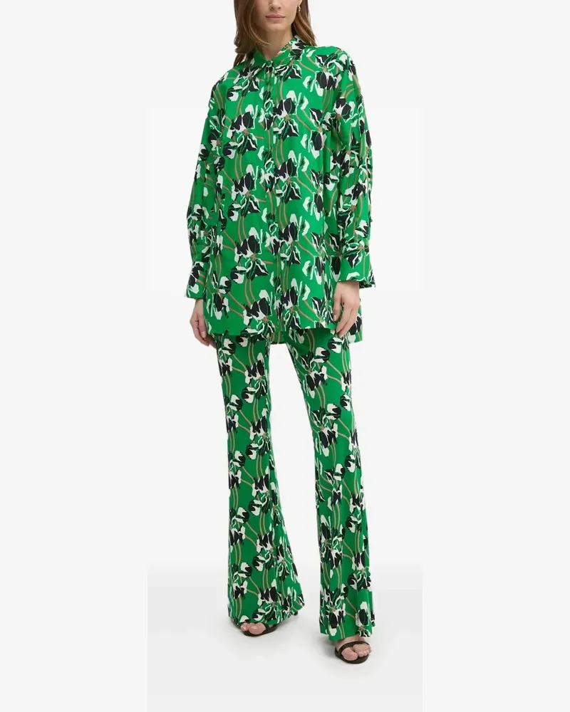 Diane von Furstenberg Hemd mit Blumen-Print - Grün Grün
