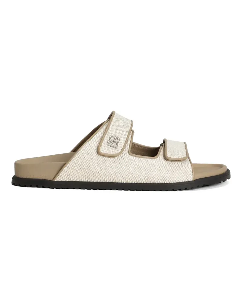 Dolce & Gabbana Canvas-Sandalen - Weiß Weiß