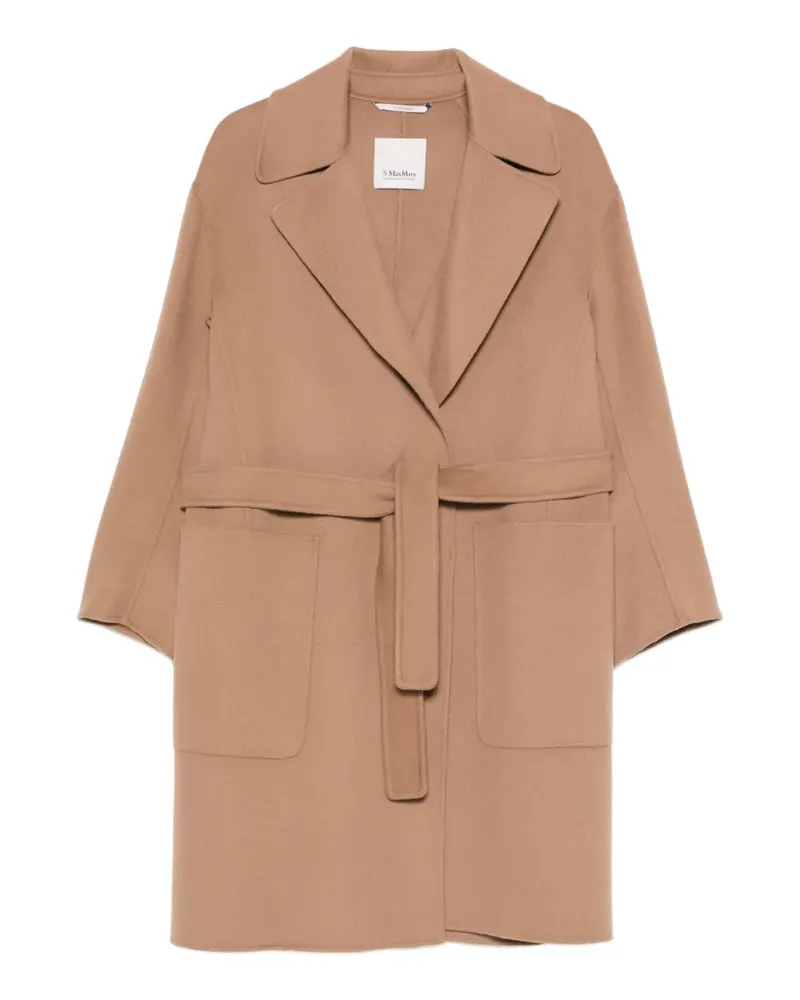 Max Mara Velo belted notch-lapel coat - Nude Nude