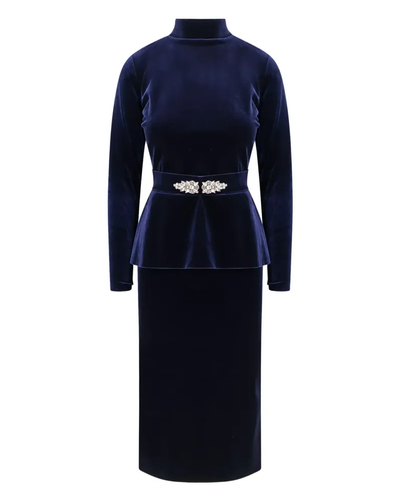 Chiara Boni turtleneck Haby dress - Blau Blau