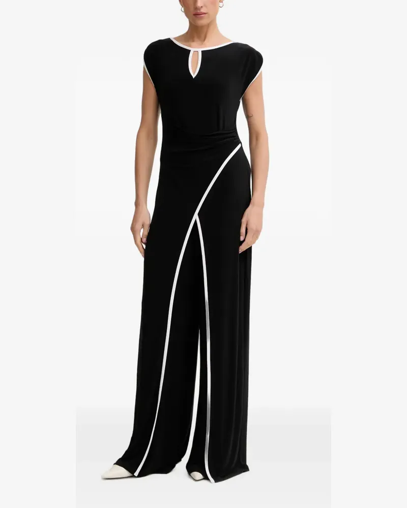 Joseph Ribkoff contrast-trim jumpsuit - Schwarz Schwarz