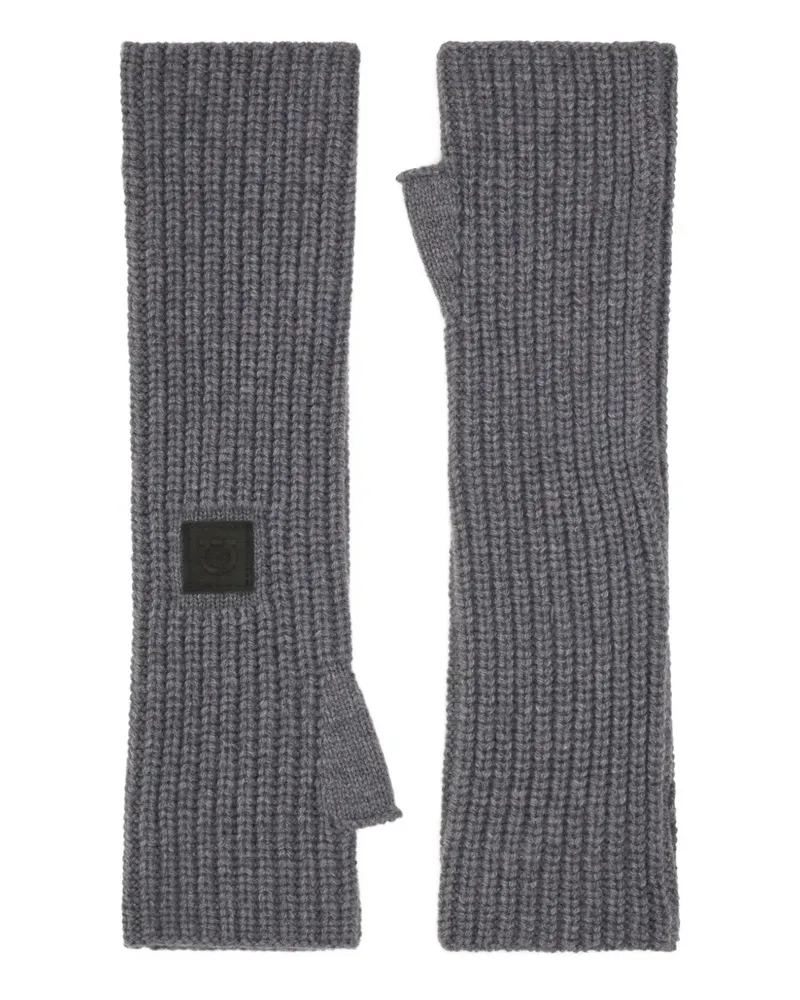 Ferragamo thumbhole-design hand warmer - Grau Grau
