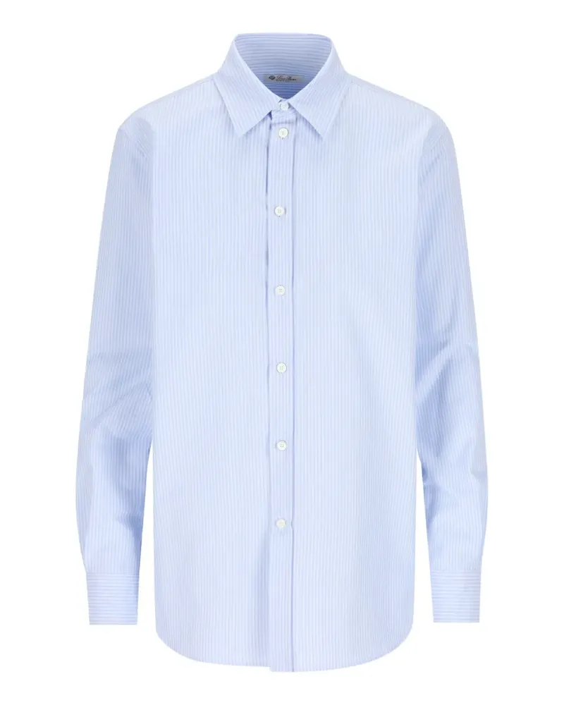 Loro Piana Thea vertical-stripe shirt - Blau Blau