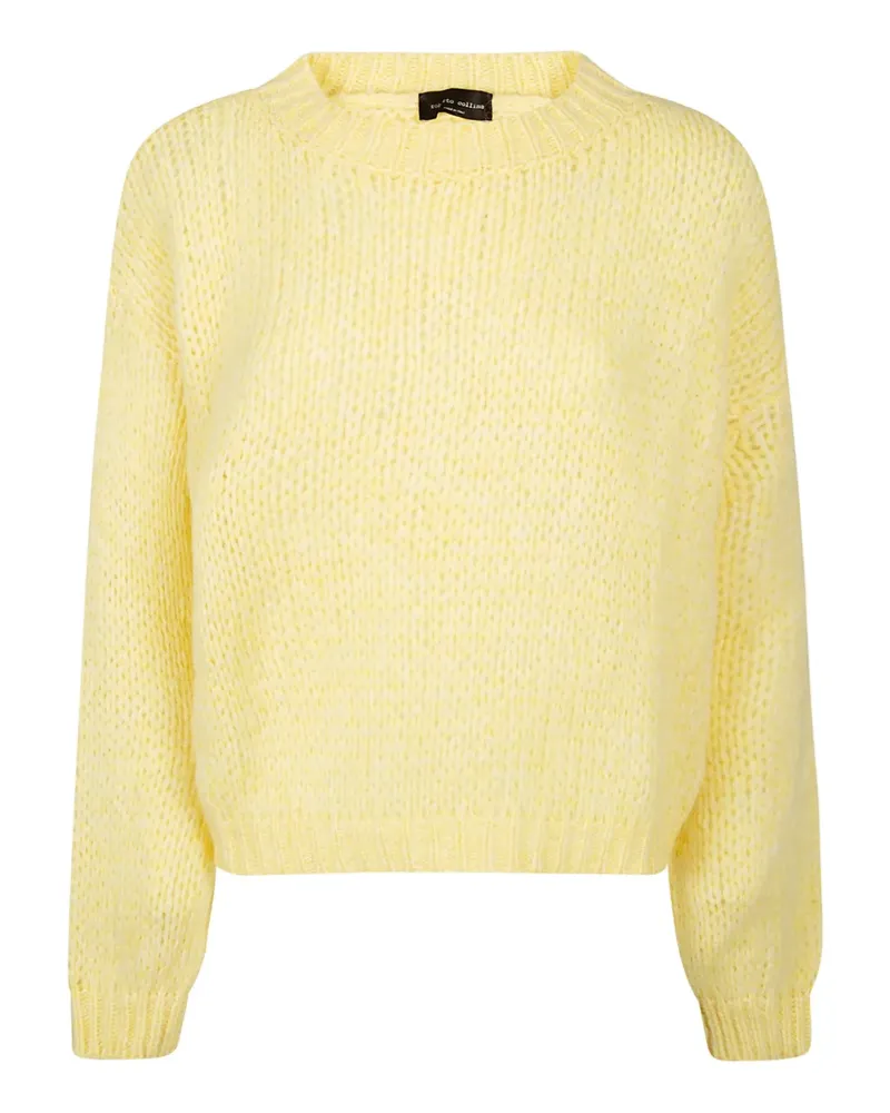 Roberto Collina Pullover mit Rundhalsausschnitt - Gelb Gelb