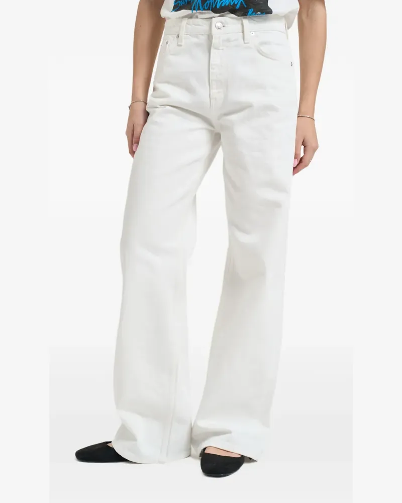 Roy Roger's Jeans mit weitem Bein - Weiß Weiß