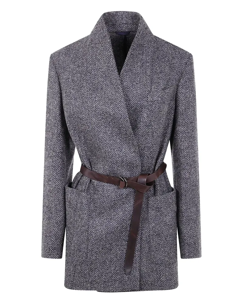 Brunello Cucinelli Blazer mit Fischgrätenmuster - Blau Blau