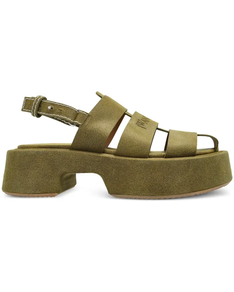 J.W.Anderson Fisherman-Sandalen mit Plateau 50mm - Grün Grün