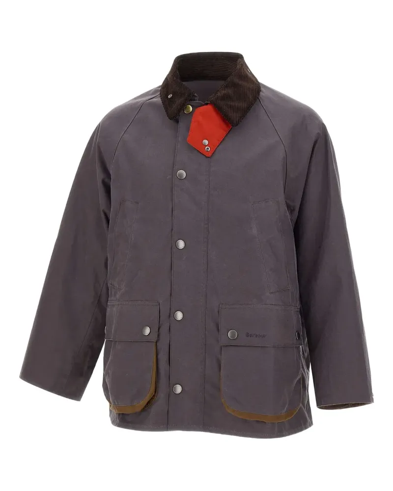 Paul Smith velvet-collar jacket - Grau Grau