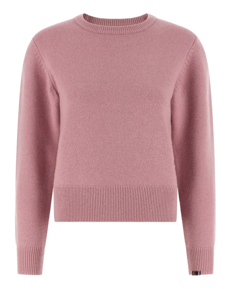 extreme cashmere N° 430 Jeanne Pullover mit rundem Ausschnitt - Rosa Rosa
