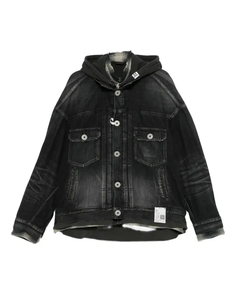 MIHARAYASUHIRO Jeansjacke mit Brusttaschen - Schwarz Schwarz
