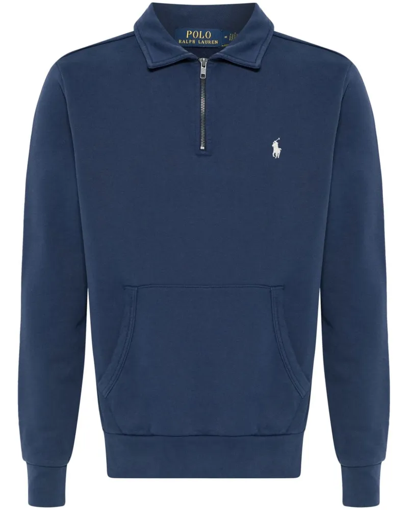 Ralph Lauren Sweatshirt mit Polo Pony - Blau Blau