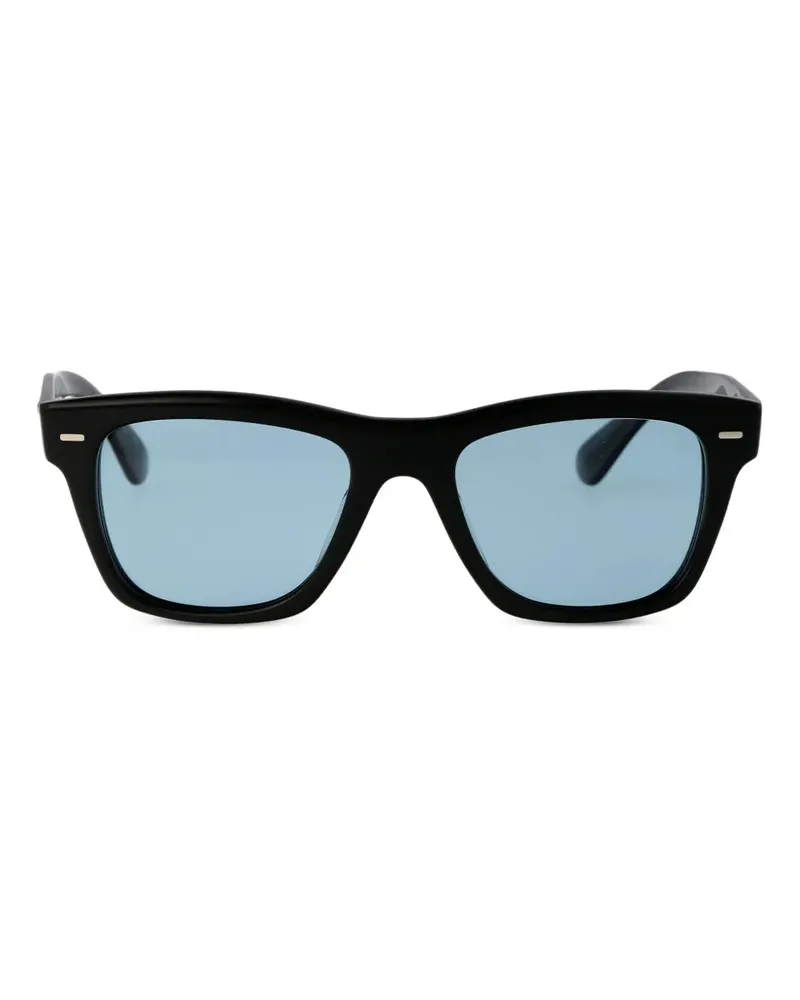 Oliver Peoples N.04 Sonnenbrille mit eckigem Gestell - Schwarz Schwarz