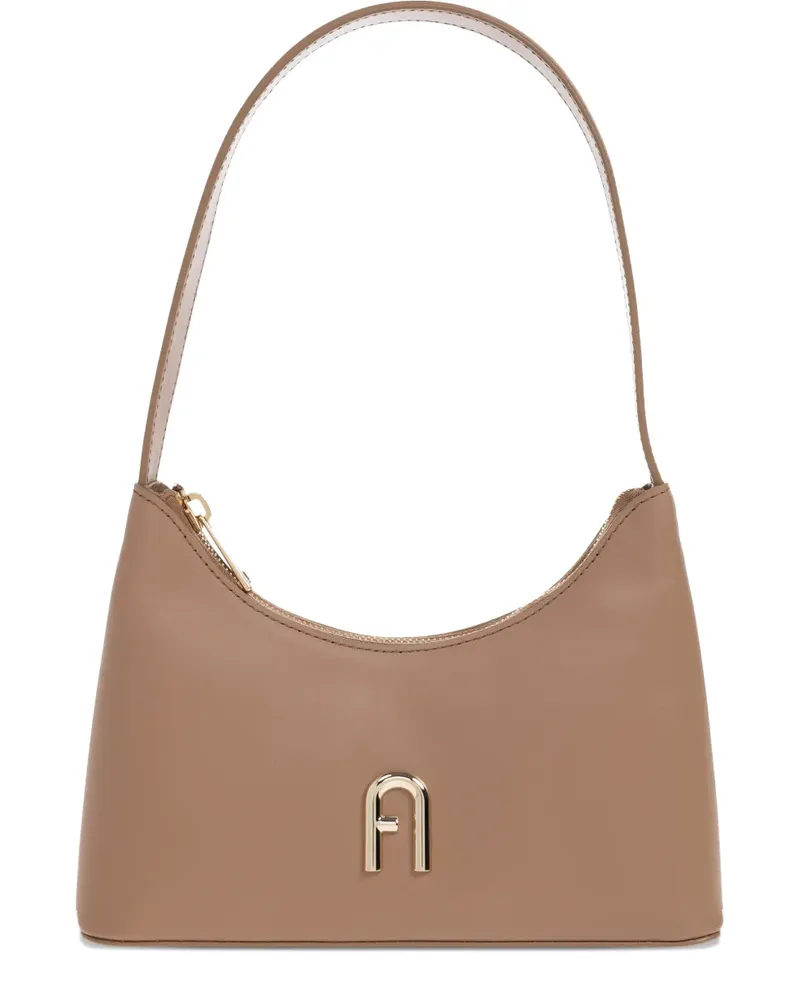 Furla logo-plaque tote bag - Nude Nude