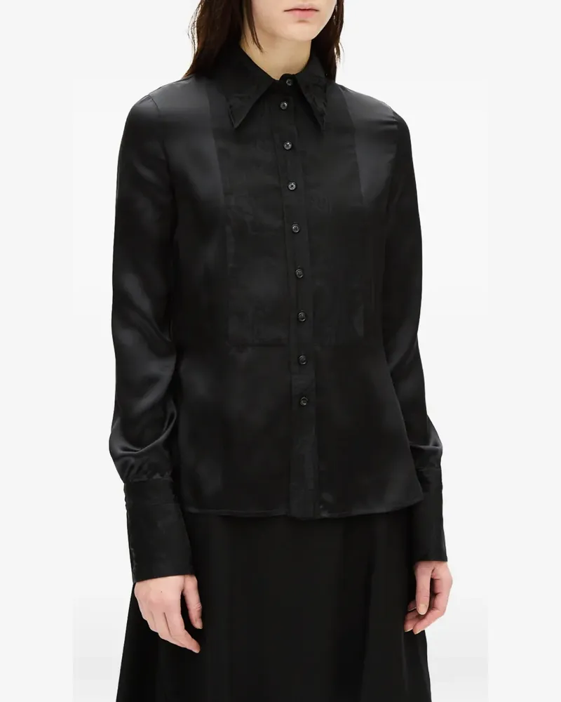 Ann Demeulemeester Geknöpftes Hemd - Schwarz Schwarz