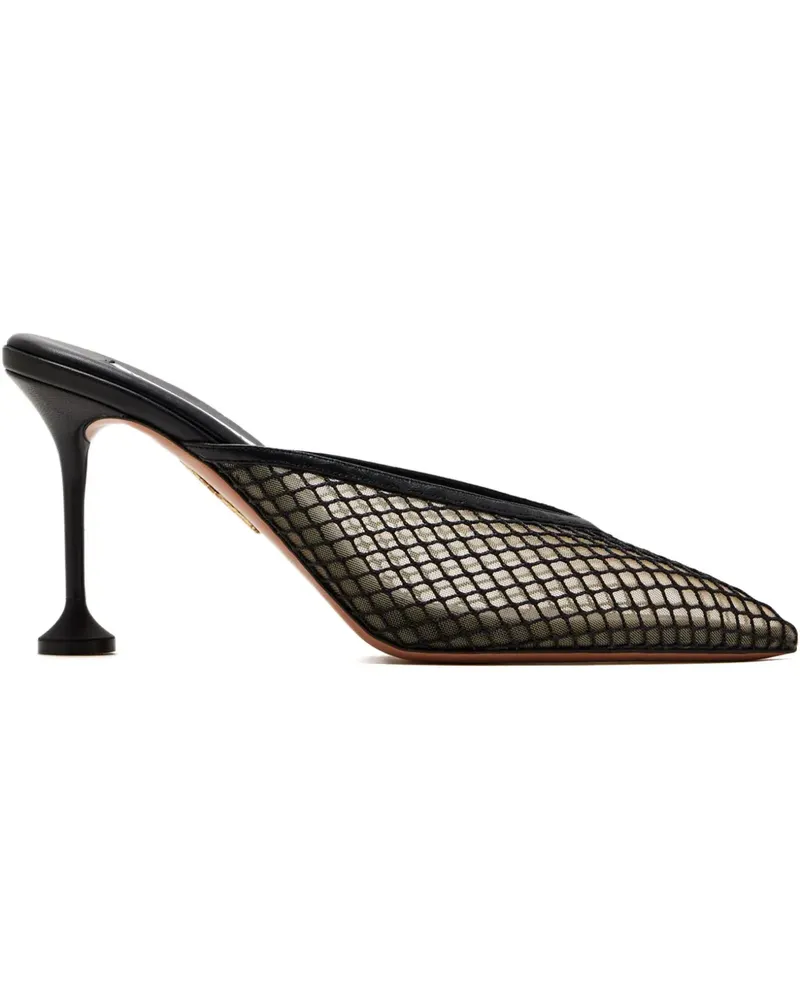 Aquazzura Bisous Mesh-Pumps 85mm - Schwarz Schwarz