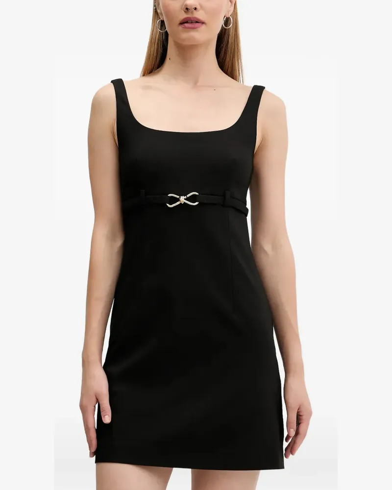 HUGO BOSS buckle-strap mini dress - Schwarz Schwarz