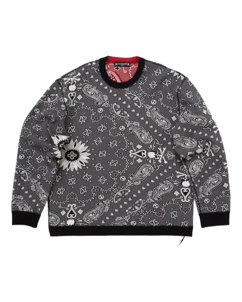 Mastermind World Wendbares Sweatshirt - Schwarz Schwarz