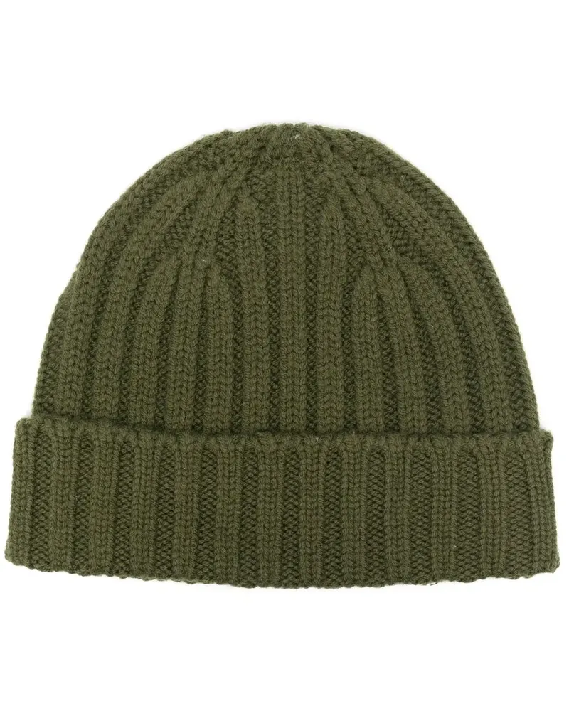 ASPESI Gerippter Beanie - Grün Grün