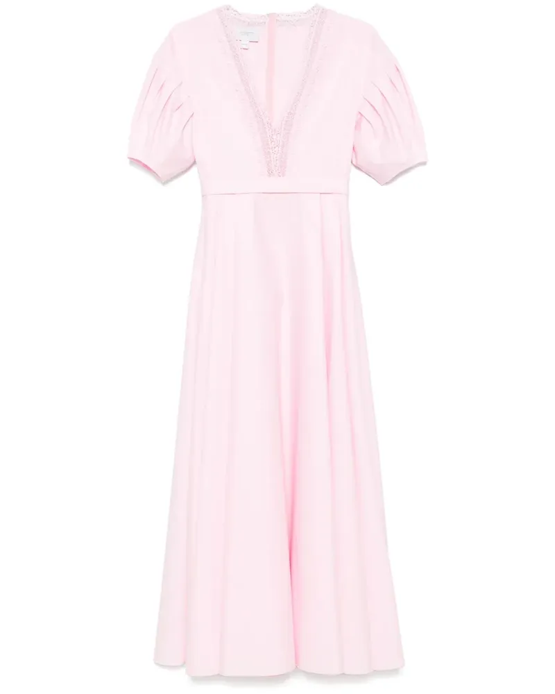 Giambattista Valli Maxikleid aus Popeline - Rosa Rosa