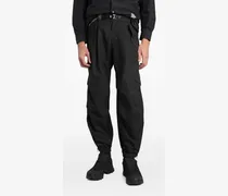 Jogginghose mit Gürtel - Schwarz