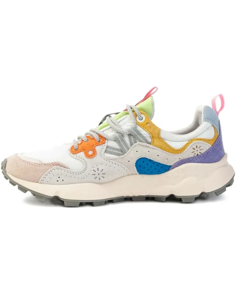 Flower MOUNTAIN Sneakers mit Kontrasteinsätzen - Weiß Weiß