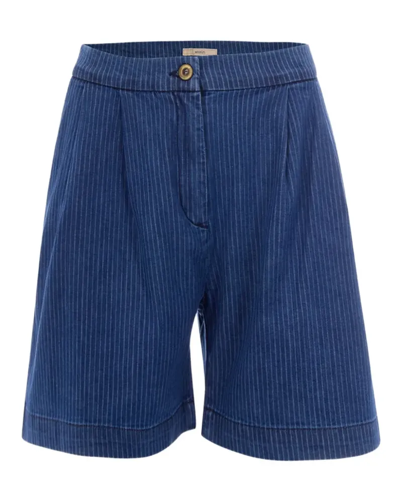 Sessùn pinstripe-pattern bermuda shorts - Blau Blau