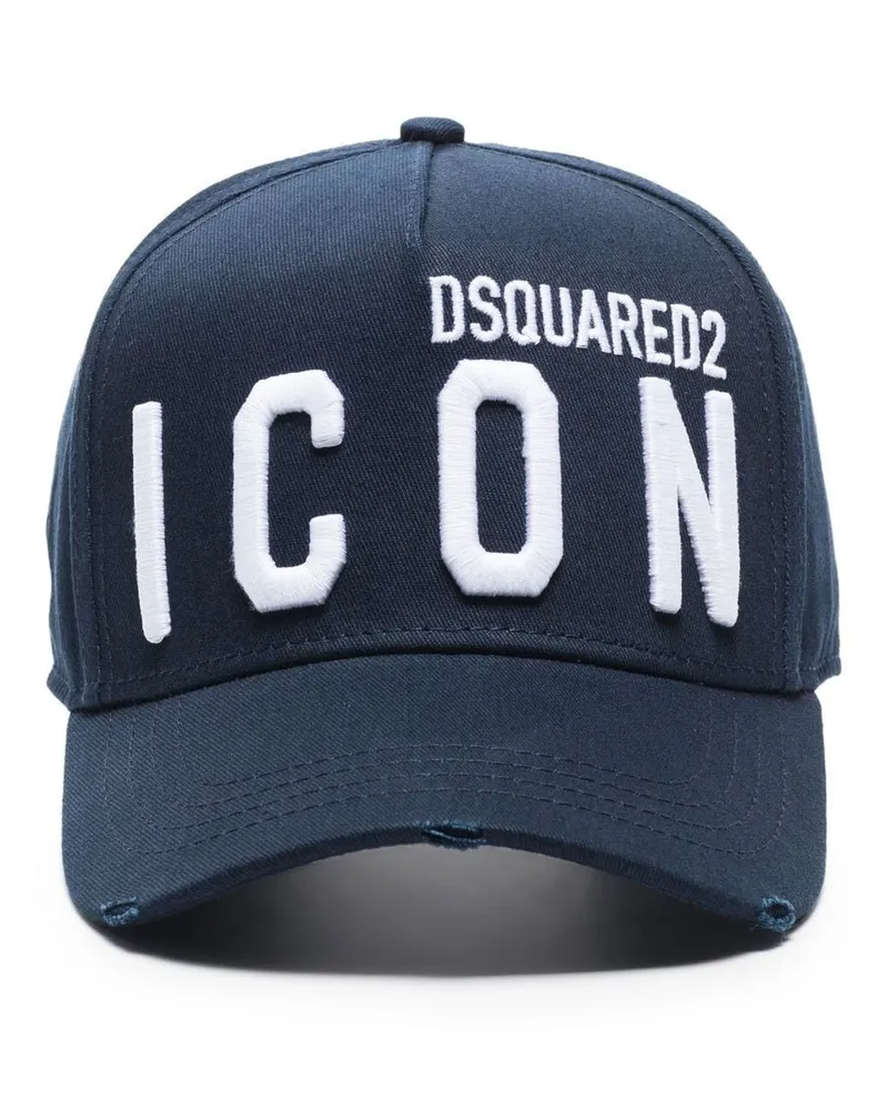 Dsquared2 Baseballkappe mit Logo-Stickerei - Blau Blau