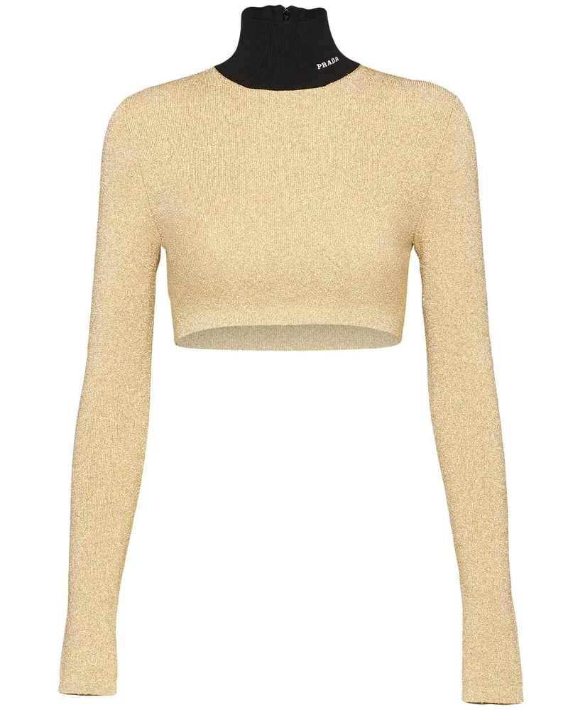Prada Pullover mit Rollkragen - Gold Gold