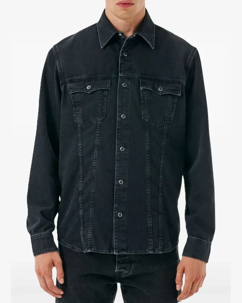 Cycle pocket buttoned shirt - Schwarz Schwarz