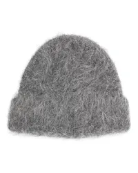 Séfr Beanie mit gebürstetem Effekt Grau