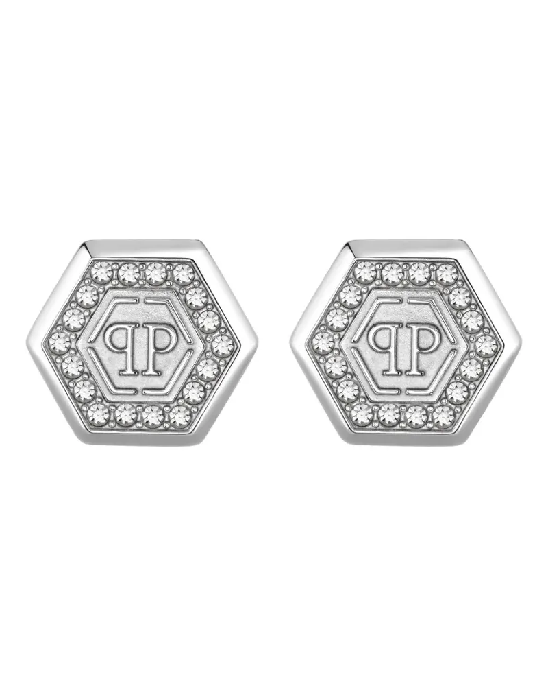 Philipp Plein crystal legacy earrings - Silber Silber