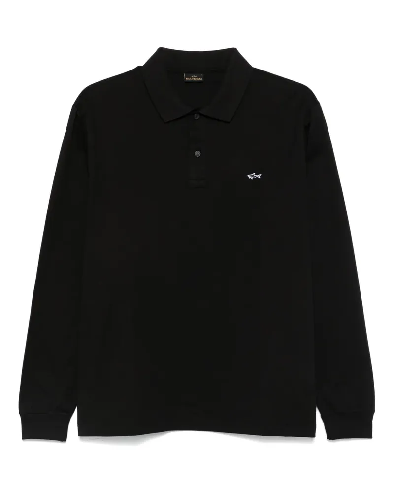 Paul & Shark Poloshirt mit Logo-Applikation - Schwarz Schwarz