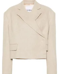 REMAIN Klassischer Cropped-Blazer Nude