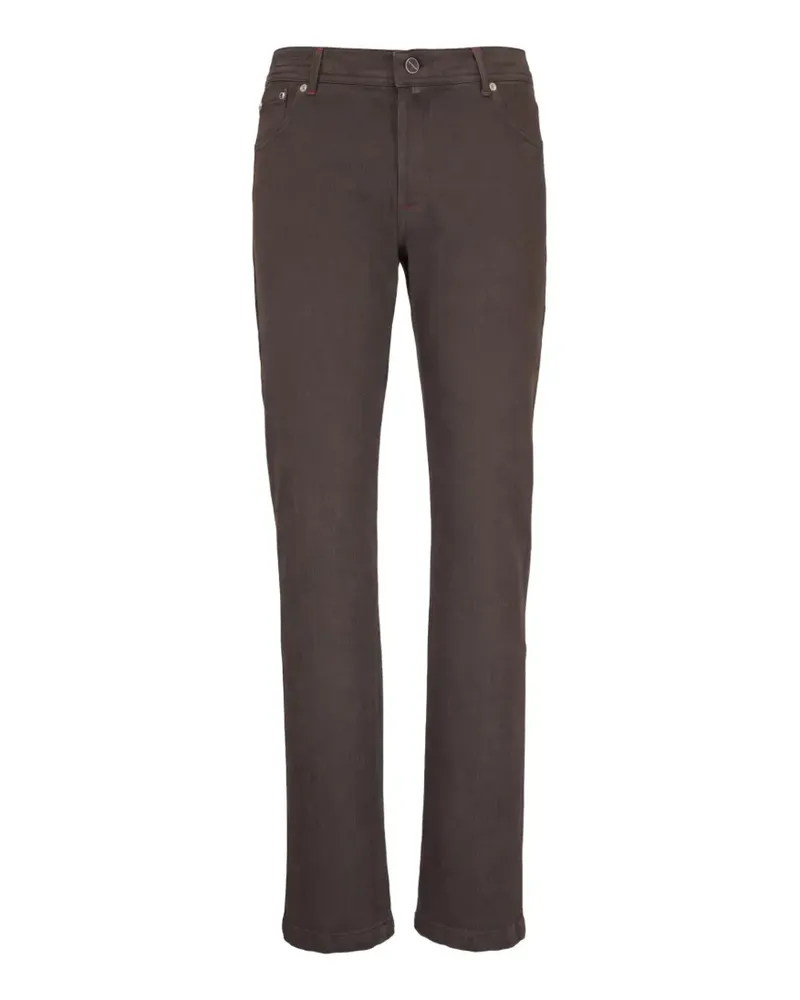 Kiton Jeans mit geradem Bein - Braun Braun