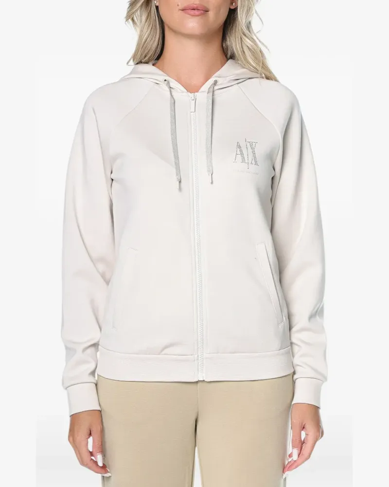 Armani Exchange Hoodie mit Logo - Nude Nude