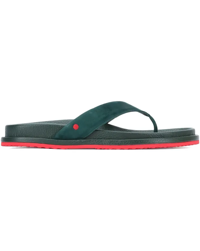Kiton Sandalen aus Wildleder - Grün Grün