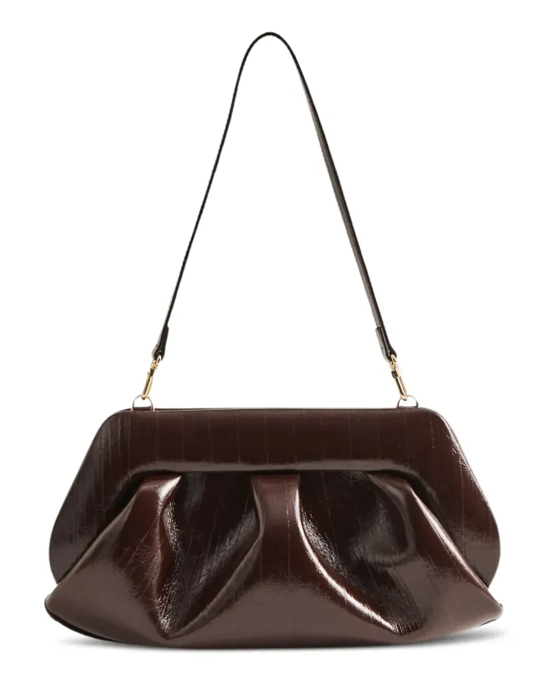 THEMOIRÈ Geraffte Schultertasche - Braun Braun