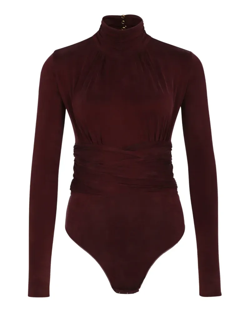 Elisabetta Franchi high neck wrap top - Rot Rot