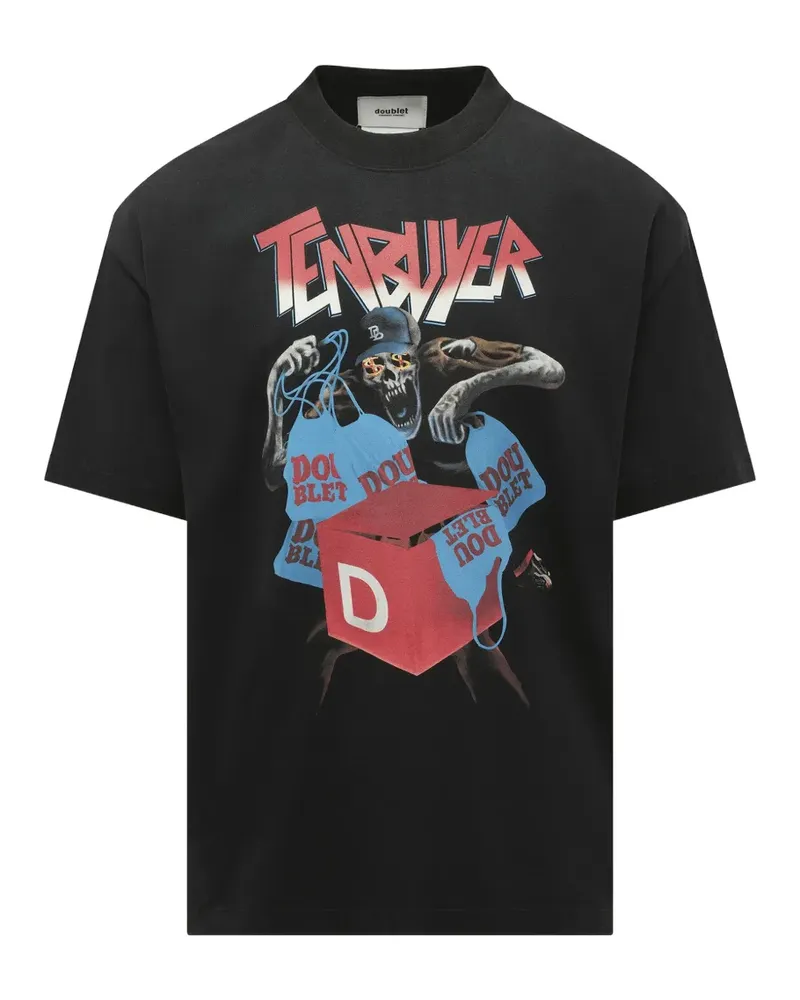 Doublet Tenbuyer T-Shirt mit grafischem Print - Schwarz Schwarz