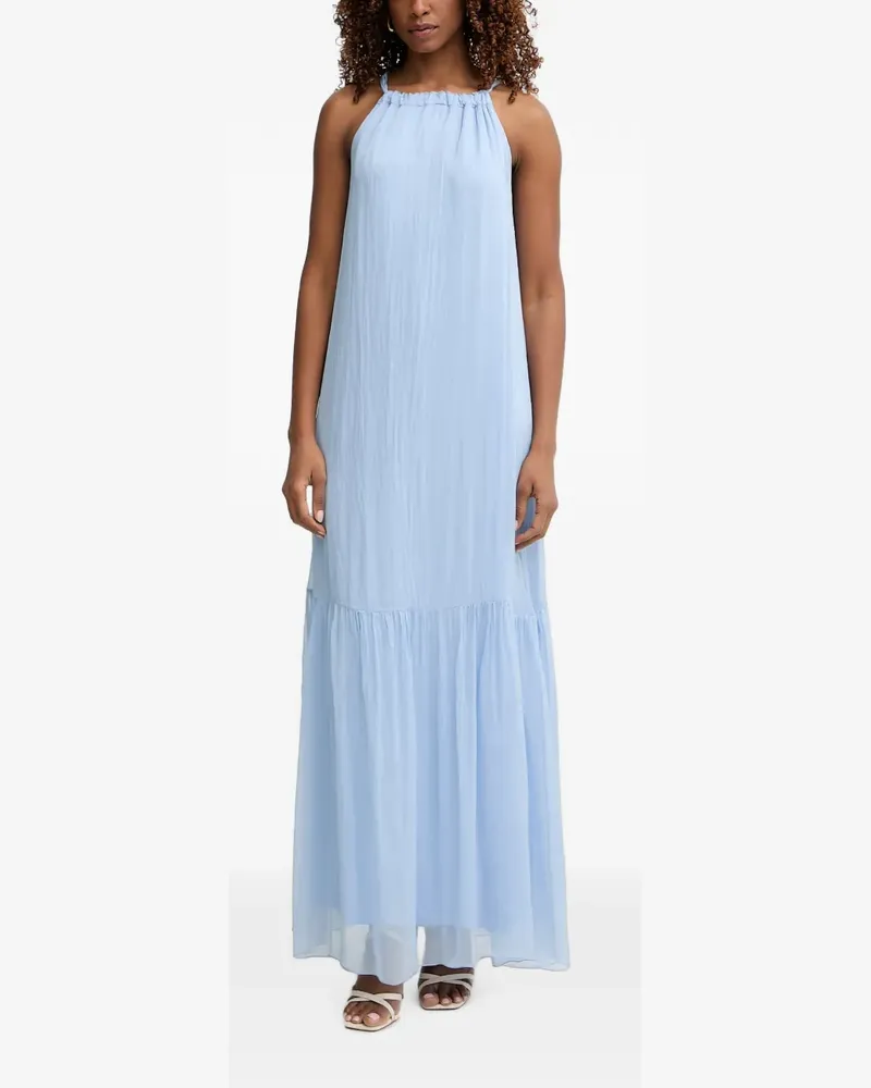 HAVEONE tiered halterneck maxi dress - Blau Blau