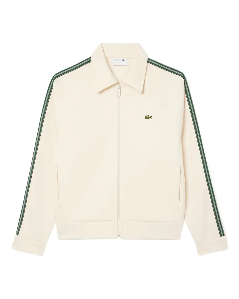 Lacoste Gestreiftes Sweatshirt mit Reißverschluss - Nude Nude