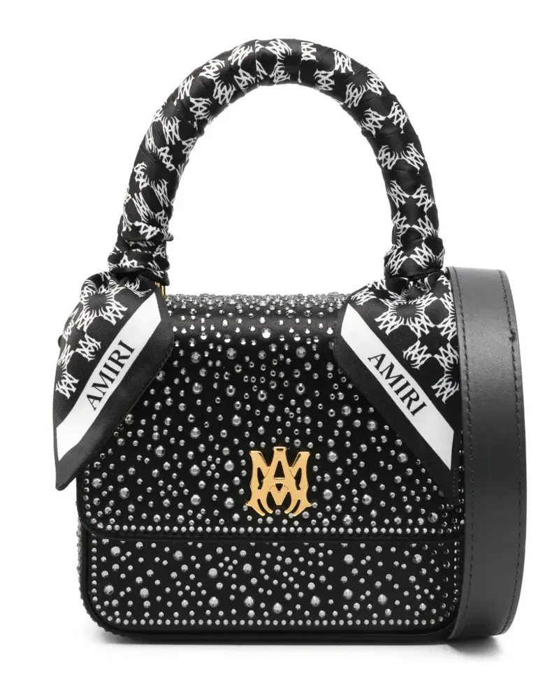 Amiri Mini-Tasche mit Strass - Schwarz Schwarz
