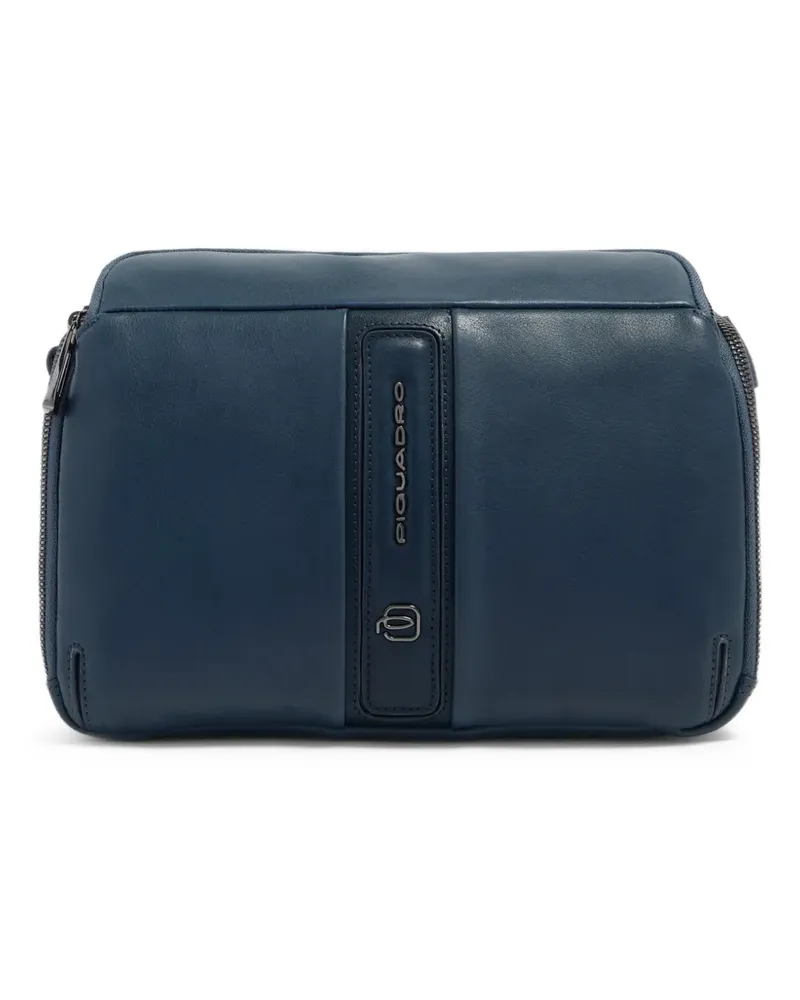 Piquadro Victor Kuriertasche mit Logo - Blau Blau