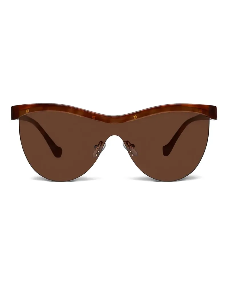 Nanushka Sonnenbrille in Schildpattoptik - Braun Braun