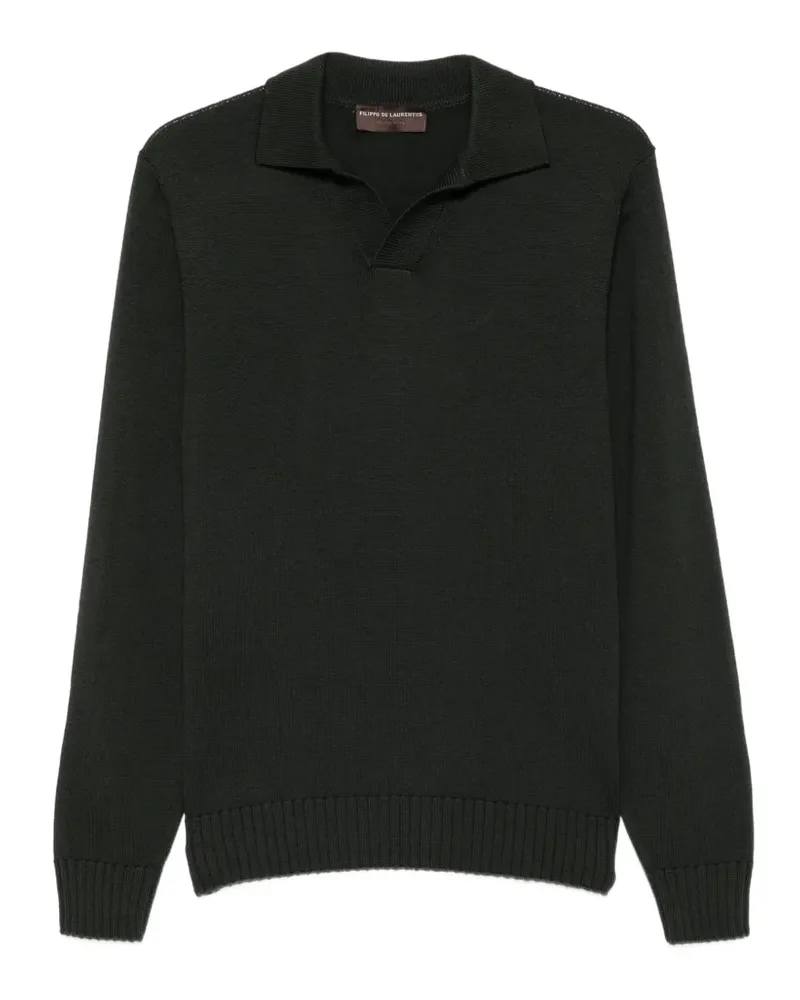 Filippo de Laurentiis polo-collar sweater - Grün Grün
