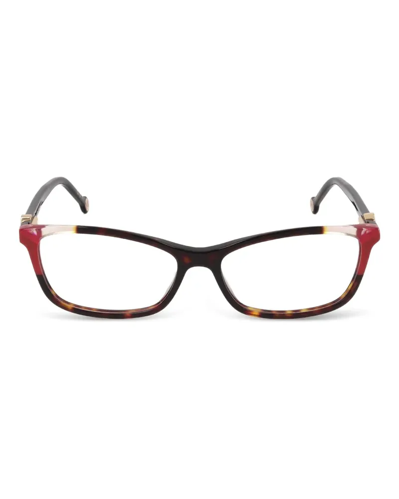 Carolina Herrera New York Brille mit eckigem Gestell - Rot Rot