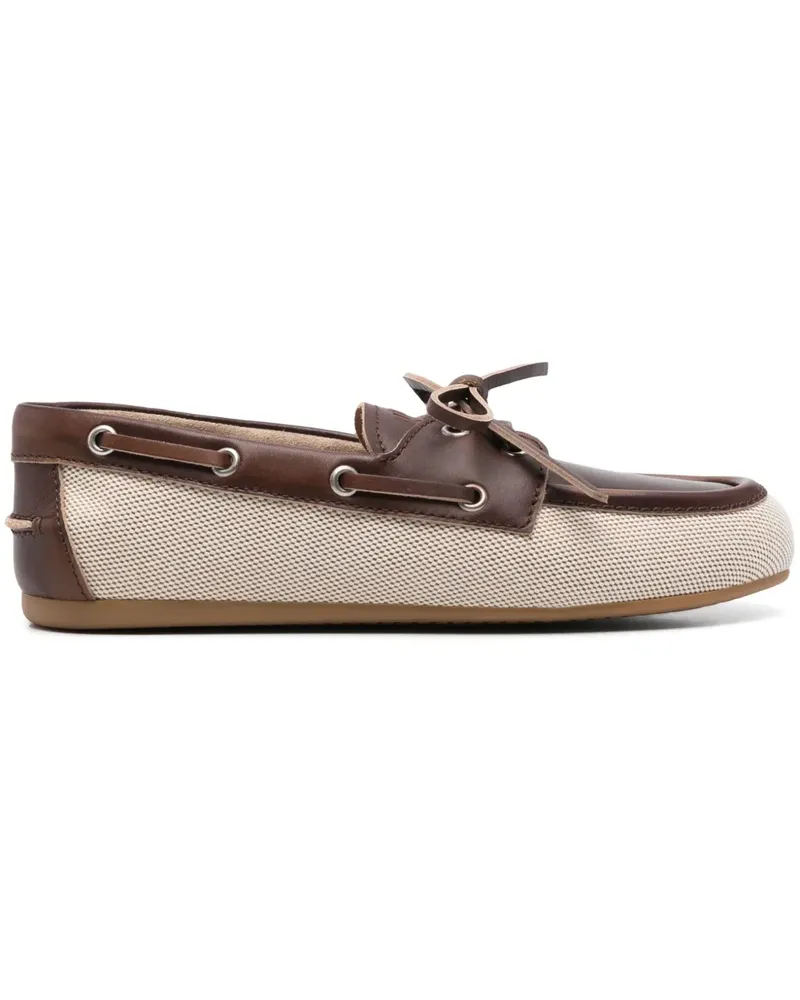 Miu Miu Loafer aus Canvas - Braun Braun